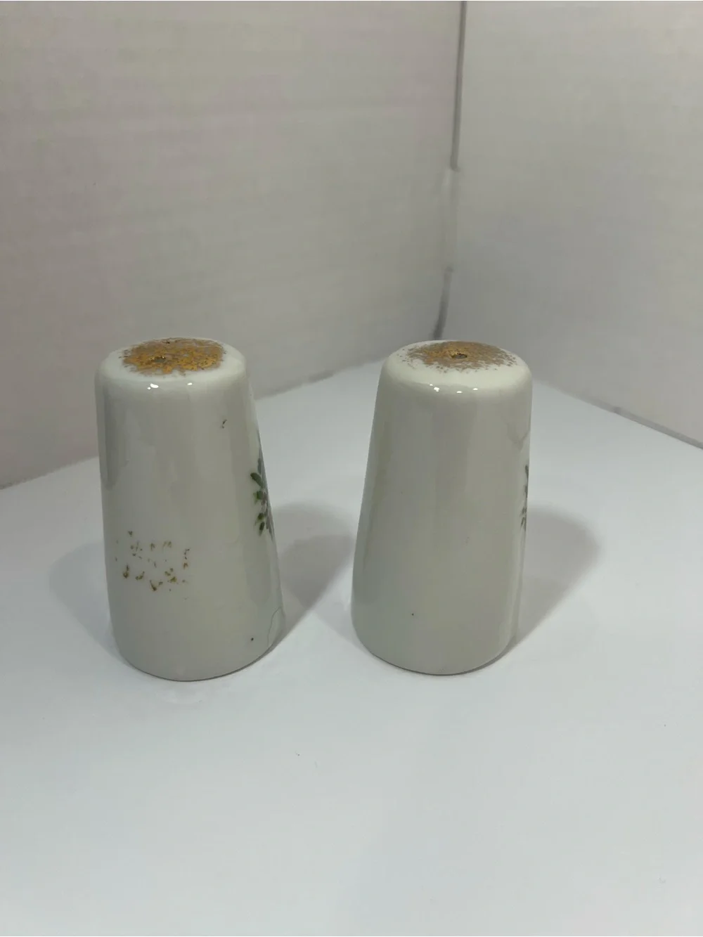 Vintage Porcelain Mother Poem/Tribute Salt & Pepper Shaker
